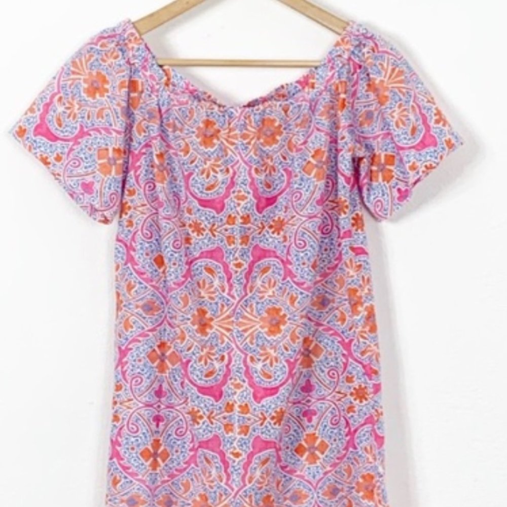 J McLaughlin Marina Off Shoulder Lawn Dress